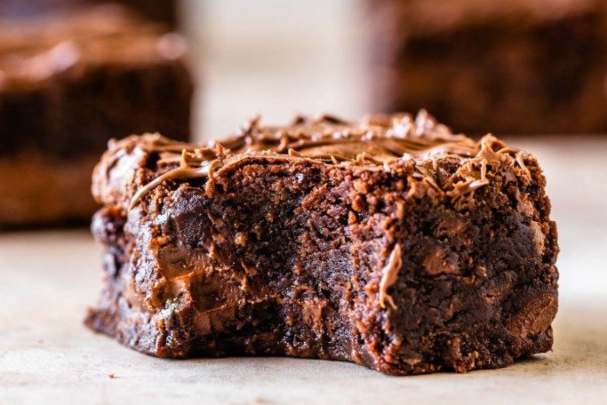 Assorted gourmet brownies elegantly presented