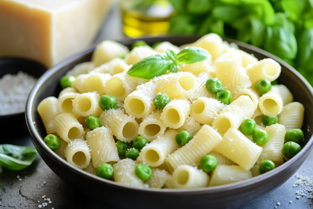 pasta and peas